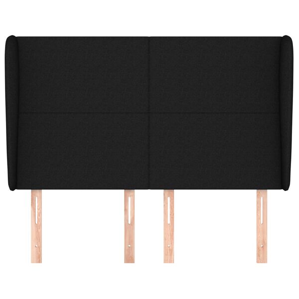 vidaXL H&ouml;f&eth;agafl me&eth; Eyrum 147x23x118/128 cm Sv&ouml;rt Efni