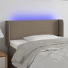 vidaXL LED h&ouml;fu&eth;gafl Taupe 103x16x78/88 cm Efni