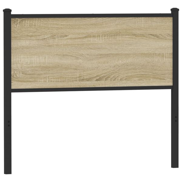 vidaXL Skiptanlegt R&uacute;mgafl Sonoma Eikarlitur 107 cm Samsettur Vi&eth;ur og St&aacute;l