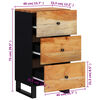 vidaXL Skenkur með 3 Skúffum 40x33,5x75 cm Gegnheill Akasíuviður