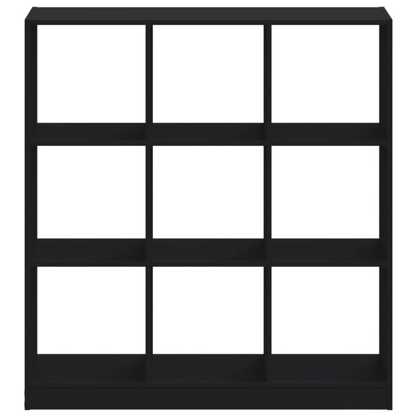 vidaXL Bókaskápur Svartur 102x32x108 cm Samsettur Viður