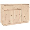 vidaXL Skenkur 110x34x75 cm Gegnheil Fura
