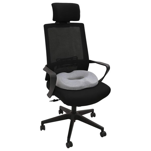 vidaXL Sessur Einfarbigur Lj&oacute;sgr&aacute;r 42 x 36,5 x 8 cm Minnisskum