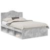 vidaXL Ramsv&iacute;k Steinsteypa gr&aacute; 135 x 190 cm Solid furuhikk