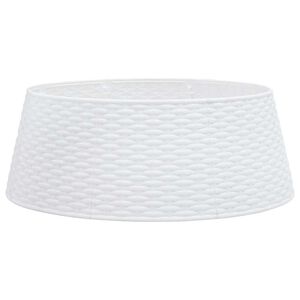 vidaXL jólatréspils Hvítt Ø65x23 cm Plast