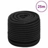 vidaXL B&aacute;tareipi Fullt Svart 16 mm 25 m P&oacute;l&yacute;pr&oacute;p&yacute;len