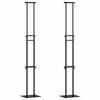 vidaXL S&yacute;ningarskj&aacute;r 2 pcs Svartur 30 x 23,5 x 210 cm St&aacute;l