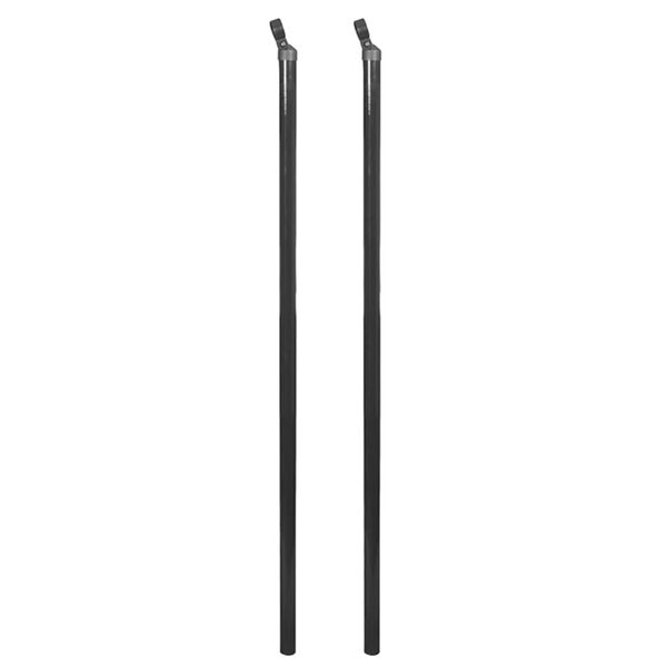 vidaXL Vírnetsgirðing með Undirstöðufleinum 0,8x25 m Grá