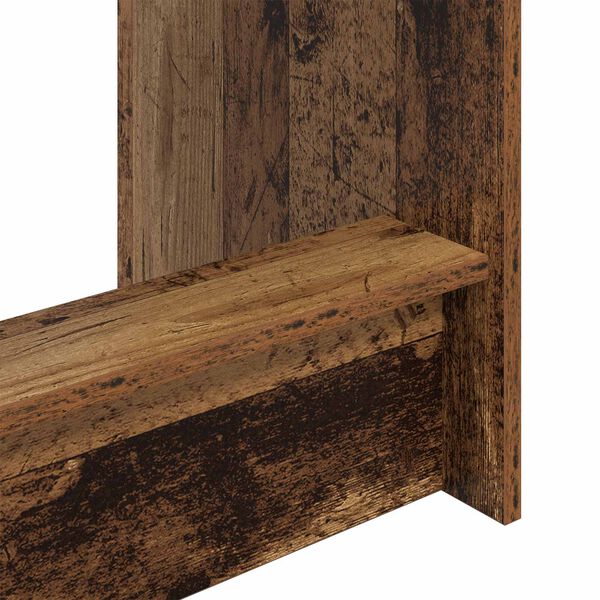 vidaXL R&uacute;m skrifbor&eth; Gamalt timbur 100 x 45 x 75 cm Samsettur vi&eth;ur