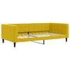 vidaXL Svefns&oacute;fi Gulur 100x200 cm Flauel