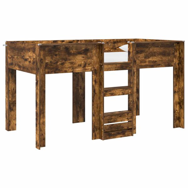 vidaXL R&uacute;mg&oacute;&eth;ur kojur fyrir b&ouml;rn Rau&eth;-eik 100 x 200 cm Samsettur vi&eth;ur