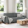 vidaXL 3 s&aelig;ta s&oacute;fi d&ouml;kkgr&aacute;r 220x78x84 cm &uacute;r efni