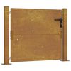 vidaXL Gar&eth;hli&eth; 100x75 cm &uacute;r corten st&aacute;li
