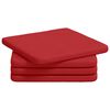vidaXL Setjp&uacute;&eth;ar 4 pcs Rau&eth;ur 40 x 40 x 3 cm d&uacute;kur