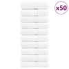 vidaXL Premium &thorn;vottahandkl&aelig;&eth;i SOLUND 50 stk. hv&iacute;t 30x30 cm 600 gsm