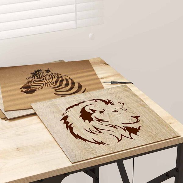 vidaXL Skreyting spj&ouml;ld 50 pcs Sonoma Eik 30 x 30 x 0.27 cm