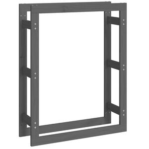 &nbsp;vidaXL Eldivi&eth;arrekki Gr&aacute;r 80x25x100 cm Gegnheil Fura