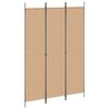 vidaXL 3-falt Skilr&uacute;m Svartur 150x220 cm Tauefni
