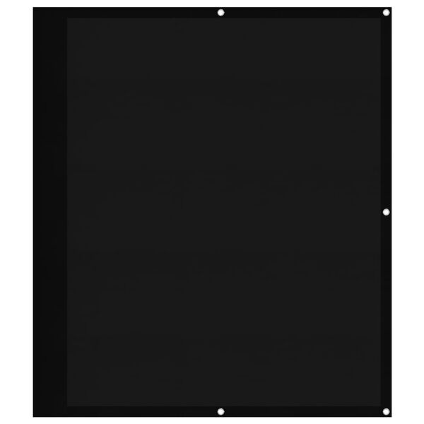 vidaXL Svalaskilr&uacute;m Svartur 120x1000 cm 100% P&oacute;l&yacute;ester Oxford