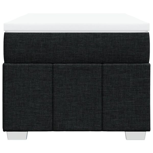 vidaXL H&oacute;lfa&eth; Springr&uacute;m Svart 90x190 cm Tauefni