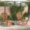 vidaXL Garðsetustofa 4 pcs Brúnn Solid teak viður