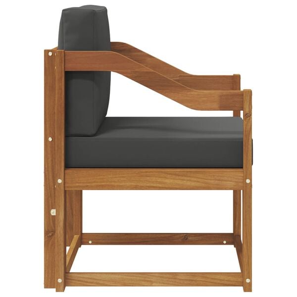 vidaXL &Uacute;tis&oacute;fi Solid Akas&iacute;uskei&eth; og P&oacute;lyester N&aacute;tt&uacute;rulegur