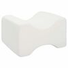vidaXL Knee Pillow Hv&iacute;t Minnisfro&eth;a og p&oacute;l&yacute;ester 26 x 21,5 x 15 cm