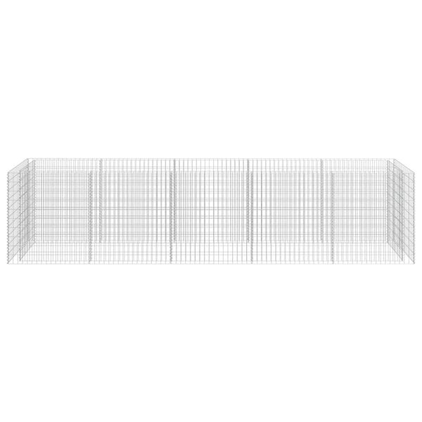 vidaXL Grj&oacute;tkassi Upph&aelig;kka&eth; Bl&oacute;maker Sinkh&uacute;&eth;a&eth; St&aacute;l 450x90x100 cm