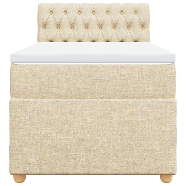 vidaXL H&oacute;lfa&eth; Springr&uacute;m me&eth; D&yacute;nu Rj&oacute;ma 80x200 cm Tauefni