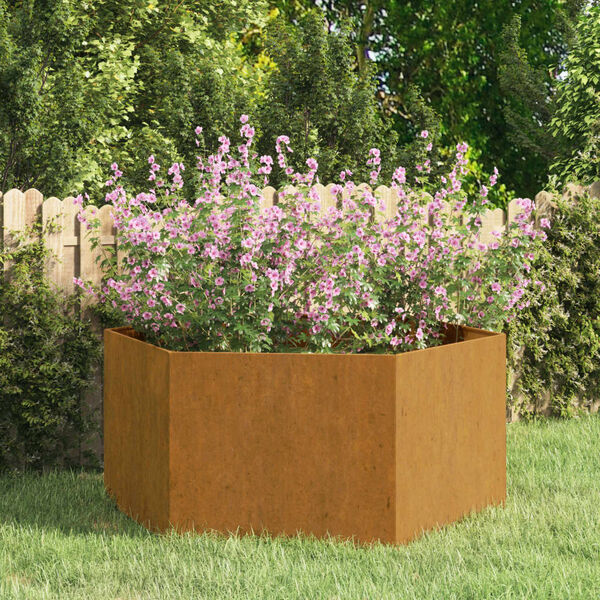 vidaXL Gr&oacute;&eth;ursetningu Rusty 90x90x45 cm Corten St&aacute;l