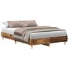 vidaXL R&uacute;mgrind &aacute;n D&yacute;nu Gamall vi&eth;ur 135x190 cm Samsettur Vi&eth;ur