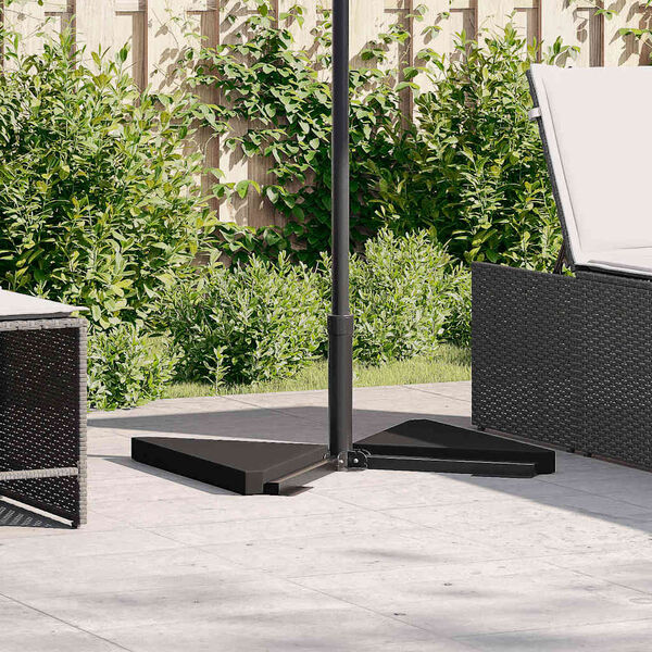 vidaXL Regnhl&iacute;far&thorn;yngdarpl&ouml;tur 2 stk Svartur gran&iacute;t &thorn;r&iacute;hyrningslaga