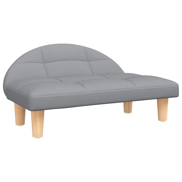 vidaXL Hundabæli Ljósgrátt 70x52x30 cm Efni