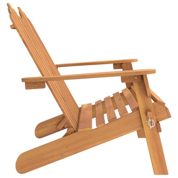 vidaXL Adirondack Garðbekkur 126 cm Gegnheill Akasíuviður