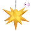 vidaXL J&oacute;lalj&oacute;s 10 LED Gulur 10 cm