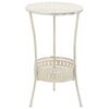 vidaXL Bistrobor&eth; &iacute; Vintage st&iacute;l Hringlaga 40X70 cm Hv&iacute;tt