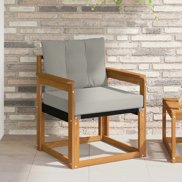 vidaXL &Uacute;ti s&oacute;fasett Fast Acacia tr&eacute; og Textilene