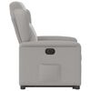 vidaXL Electric Stand up Recliner stóll Cloud Grey Efni
