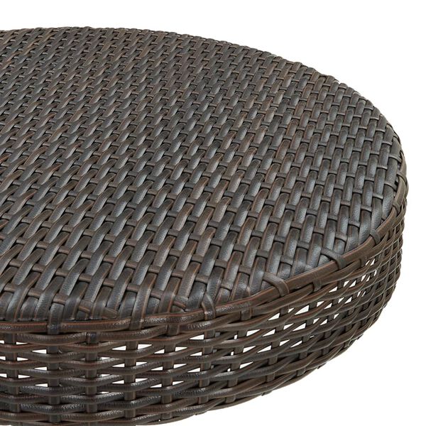 vidaXL Garðborð Brúnt 75,5 x 106 cm Pólýrattan