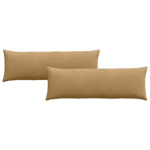 vidaXL S&oacute;fap&uacute;&eth;ar 2 pcs Br&uacute;nn 120 x 40 cm Korduroy efni