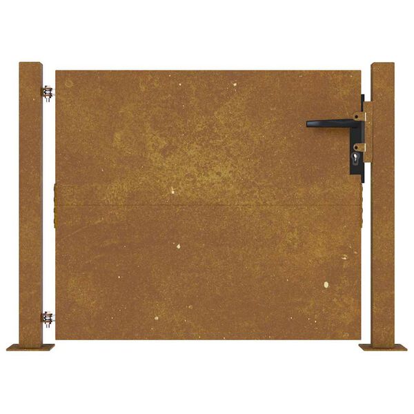 vidaXL Gar&eth;hli&eth; 100x100 cm &uacute;r corten st&aacute;li