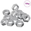 vidaXL Sexhyrnd skr&uacute;fa 23377 pcs Silfur M&aacute;lmur