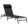 vidaXL S&oacute;lbekkur 1-Pers&oacute;na Svartur og Anthracite 197 x 54 x 86 cm St&aacute;l