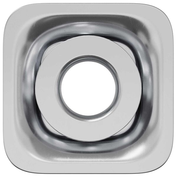 vidaXL &THORN;r&aacute;&eth;st&uacute;tur setja 2 pcs Svart og silfur 15,8 x 15,8 x 22,5 mm