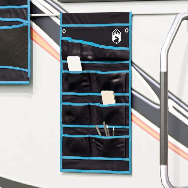 vidaXL Geymslupoki Annað Svartur og Blár 63.5 x 40 cm Oxfordefni