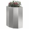 vidaXL Hornaplanta Silfur 30 x 30 x 50 cm stainless steel