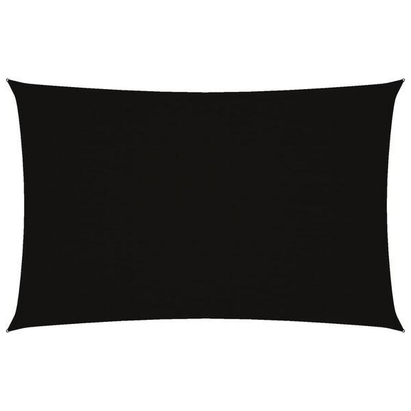 vidaXL Sólskyggni Sólsegl Oxforddúkur Rétthyrnt 4x7 m Svart