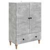 vidaXL Vi&eth;beinteyfla Steinsteypugr&aacute;r 66 x 34,5 x 95 cm Samsettur vi&eth;ur