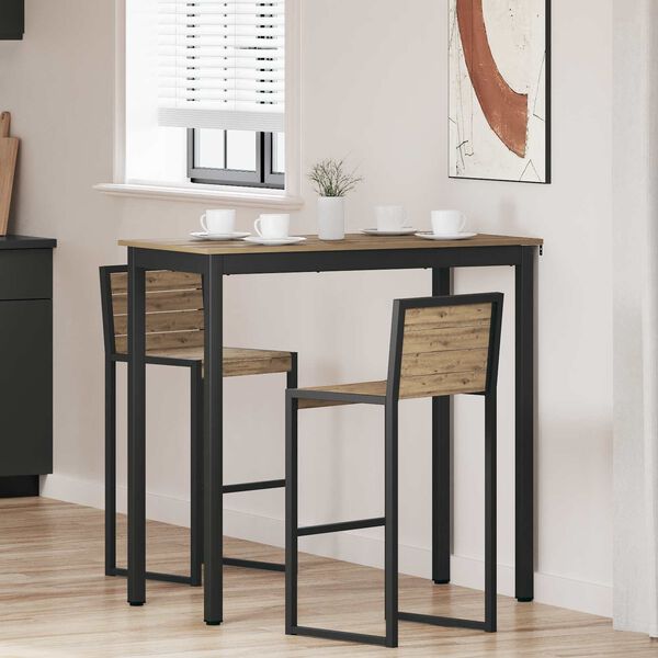 vidaXL Bor&eth;stofubor&eth; Samsettur vi&eth;ur