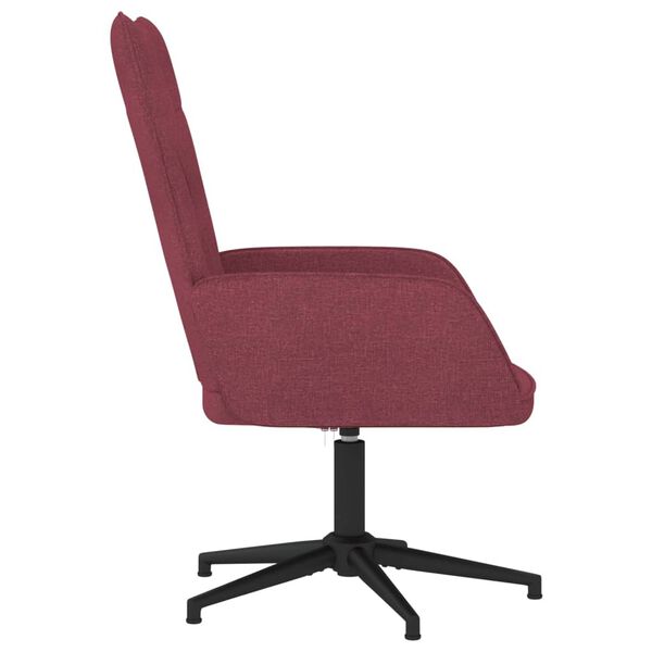 vidaXL Sl&ouml;kunarst&oacute;ll V&iacute;nrautt Tau&aacute;kl&aelig;&eth;i